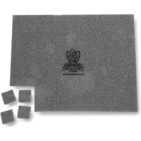 ARMOR PROTECTIVE PACKAGING Armor ShieldVCI Multi Purpose Foam Pads, 1"W x 1"L x 1/4" Thick, Gray, 2000/Pack VCIFOAM0101